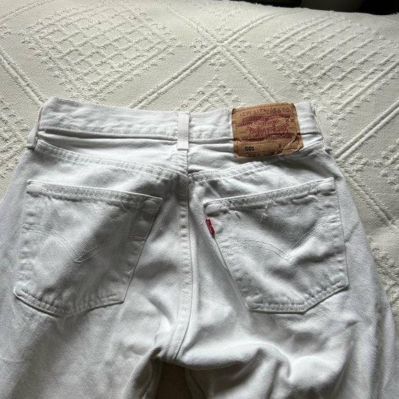 LEVI’S white 501 jeans - Picture 3 of 4